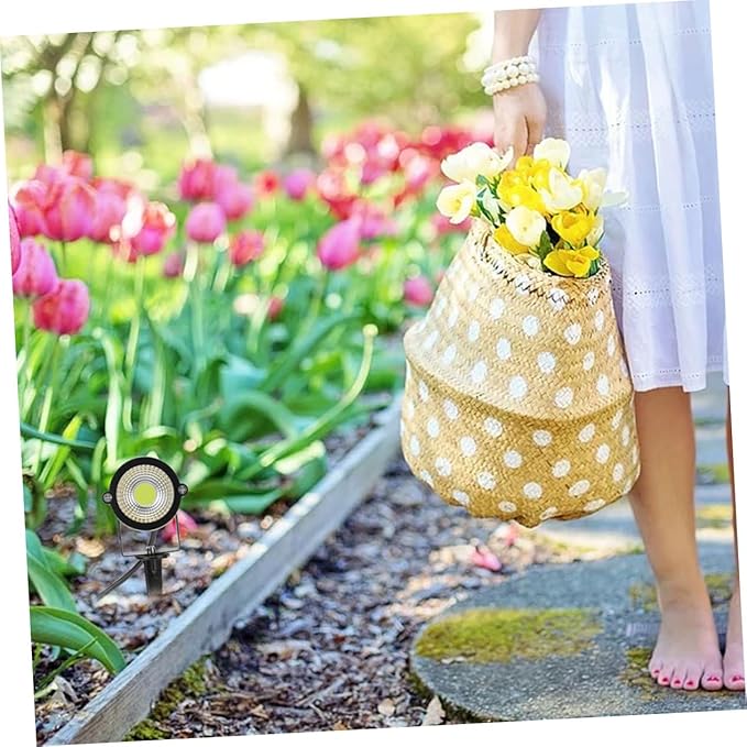 2pcs Led Landscape Lights Stake Outdoor Garden Pathway Solar Spotlight Eco-Friendly for Garden Patio Pathway
