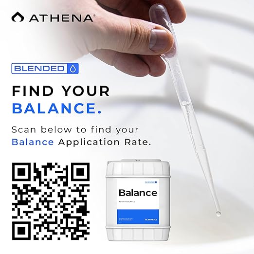 Athena Blended Balance | Liquid pH Buffer &amp Stabilizer for RO Water | Formula for Hydroponics | Sediment-Free Dosatron Compatible | 5 Gallon