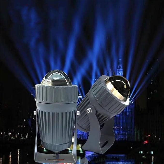 LED Beam Spotlight - Adjustable Beam Angle Lighting 10W Narrow Beam Floodlight Outdoor Rotating Landscape Light IP65 Waterproof Lighting Building Night Scene Lighting Multiple Scenes Available(R