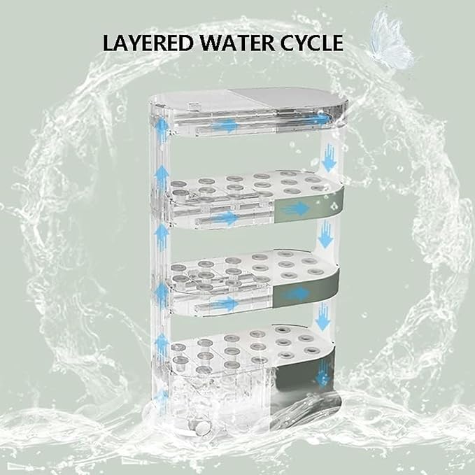 48 -Pod Hydroponic Culture Adjustable Hydroponic Culture Kits with LED Growth Light Automatic Timer Hierarchical Control Interior Garden Pot for The