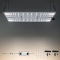 100E LED Grow Light 100W True Full Spectrum with UV and IR Ideal Coverage for 2'x2' or 2'x4' Grow Tents Veg&ampBloom Light Kit for Indoor Plants
