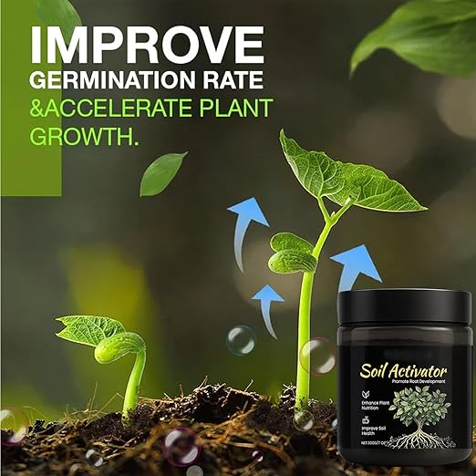200g Soil Activator Soil Pro Activator Nauticos SoilActivator Organic Water-Soluble Formula for Uptake Nutrient &amp Root Development Enhance Growth for Vegetables &amp All Plants (3)