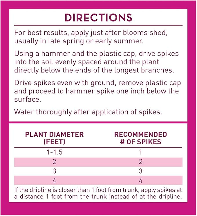Jobe's 100046761 Azalea Camellia &amp Rhododendron Fertilizer Spikes 9-8-7 3 Pack (10 Spikes per Pack)