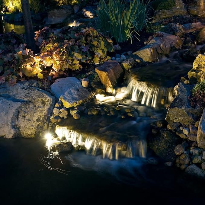 Vlo 6W 1 Led Underwater Accent Light 2 inches Tall by 2 inches Wide-Stainless Steel Finish-3000 Color Temperature Utilitarian Landscape 12V Led Water 147-Bel-4435931