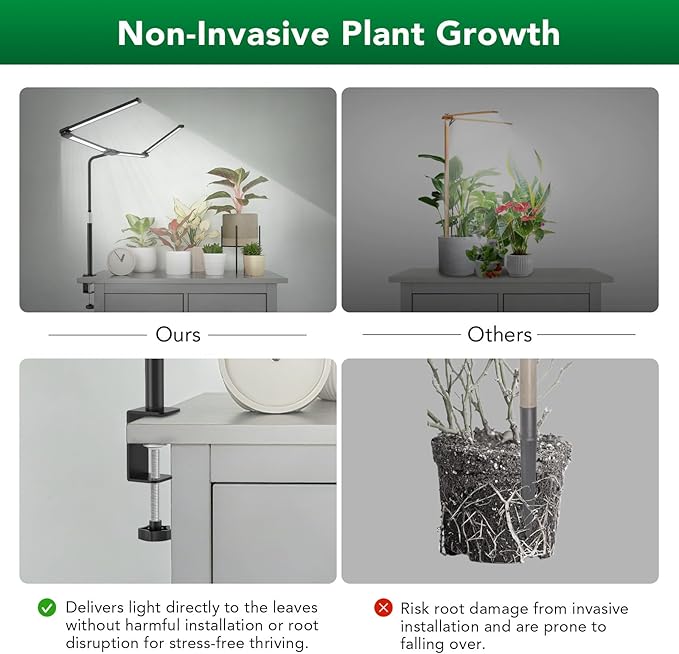 Sondiko Tall Full Spectrum Grow Lights for Indoor Plants LED Grow Light with Automatic Timer 9-Level Dimmable Adjustable Lamp Angle Plant Lights for Indoor Growing