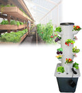 Vertical Hydroponics Tower: 15 Pods Home Garden Plant Germination Kits with Pump Movable Tank - Grow Herbs Fruits Vegetables Flowers(15holes)
