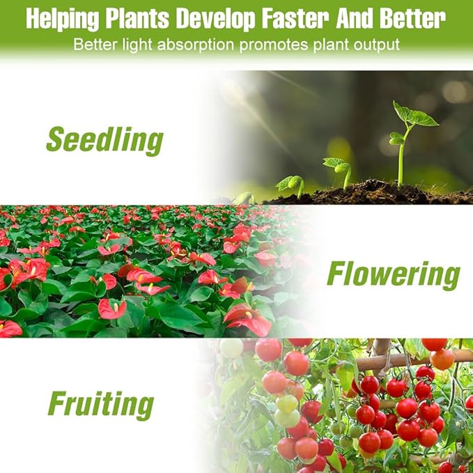 2PCS 1500W LED Planting Growth Light Use with 2835 SMD Sunlight Full Spectrum Grow Lights for Indoor Plants Full Spectrum Plant Lights for Indoor Growing Germination Seedling Flowering Fruiting