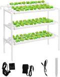 Upgraded Hydroponics Growing System90 Plant Sites 3 Layers 10 Food-Grade PVC-U Pipeshydroponics Growing System Kit Gardening Systems Grow Kits with Water Pump Timer nests Basket and Sponge