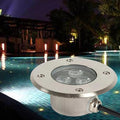 LED Underground Light - Underwater Landscape Decorate Lights Outdoor Fountain Lamp AC 12V/24V Low Underwater Led Lights IP68 Waterproof Ultra-thinyo Embedded Spot LigWarm White-24V-3W