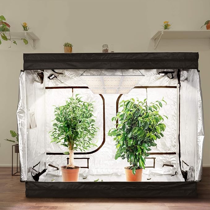 iPower 2025 6000W LED Grow Light Sunlike Dimmable Full Spectrum Plant Lamp with Upgraded Diodes and Mean Well Driver for Hydroponics Indoor Plants Seeding Flower Greenhouse