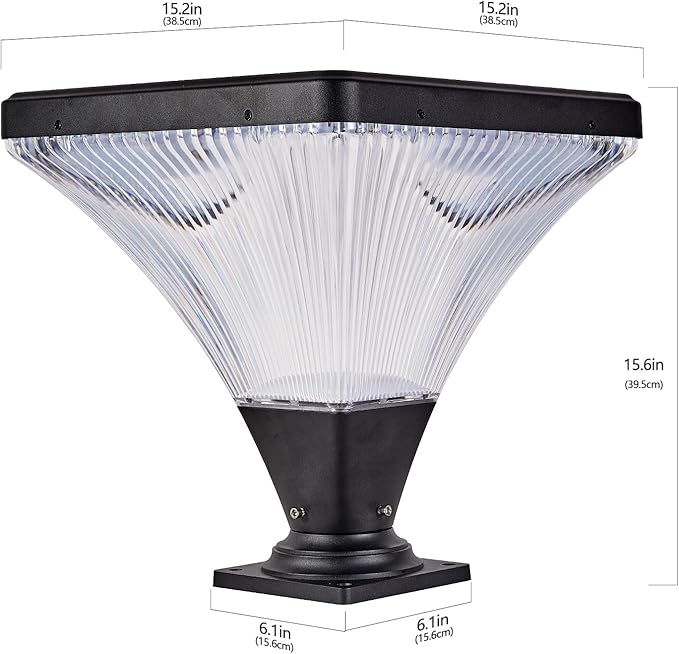 Outdoor Solar Spotlight - 6000K Diamond Cut Design Auto-On/Off Waterproof for Garden LED Landscape Lighting