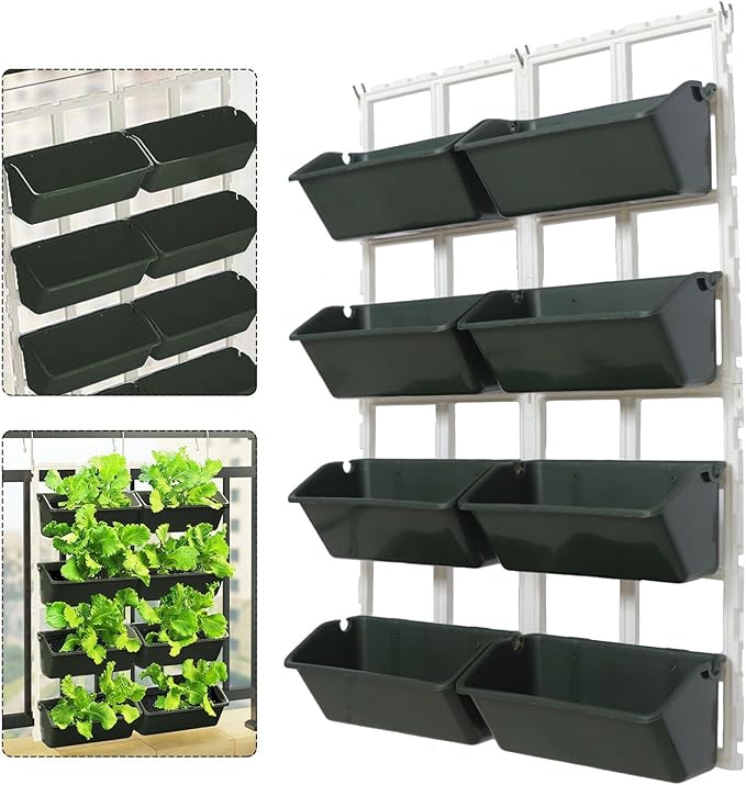 Vertical Herb Planter Garden Flowers Vegetables Boxes Wall Elevated Raised Bed