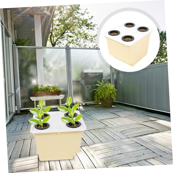 YARNOW Hydroponic Vegetable Holder Soilless Culture Bucket for Greenhouse Easy to Install for Home Balcony Planting for Flowers Fruits