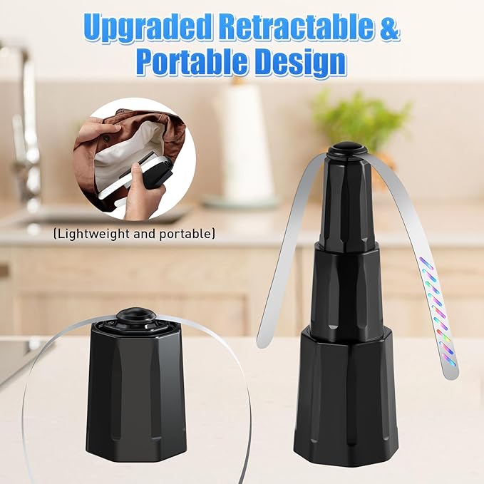 Fly Fans for Tables Bug Fans with Holographic Blades Battery Operated Fly Repellent Fan Keep Flies Away from Picnic BBQ Restaurant Party Indoor and Outdoor 4 Pack