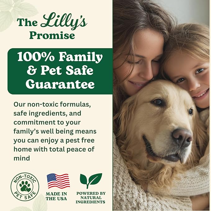 Diatomaceous Earth Food Grade with Peppermint Oil Crawling Insect Killer | Indoor Pest Control Powder for Bed Bug Roach Ant Fleas | Lilly's naturals 12 fl oz