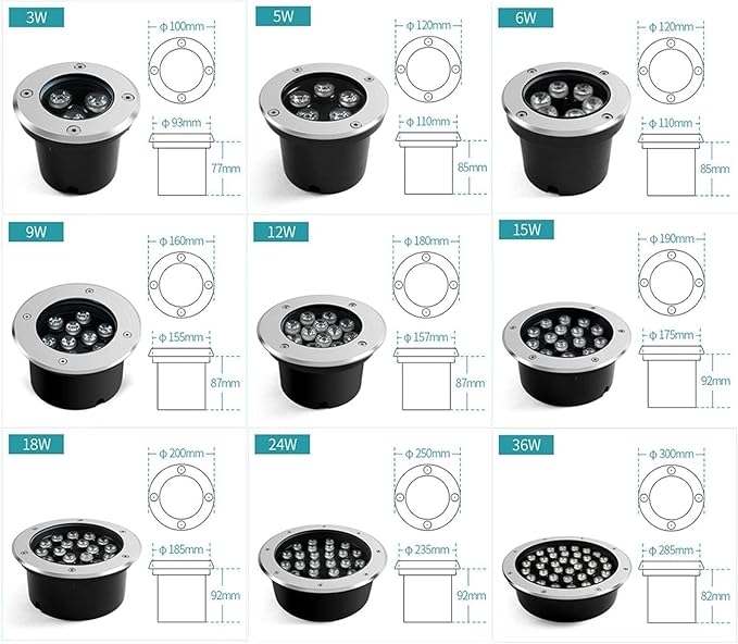 LED Ring Fountain Light - 12V IP68 Waterproof Submersible Landscape Spotlight for Garden and Pool
