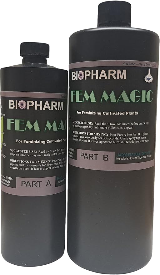 Fem Magic Kit — Seed Feminizer Spray for Medical Plant Cross Breeding — Feminization Spray — One Plant Use