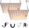 Litake 2X1000W Full Spectrum 256 LED Beads LED Grow Lights with 3x3 Coverage 2-Pack 10 Levels of Dimming 6 Timing Modes Grow Lamp with Seedling Growing and Blooming Mode for Indoor Plants