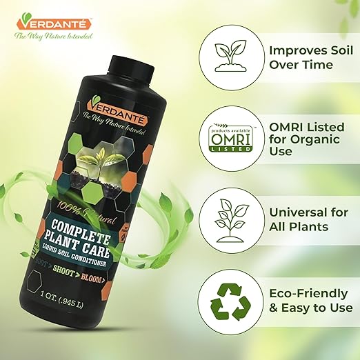 Complete Plant Care Liquid Soil Conditioner – Improve Lawn &amp Garden Health - Versatile Soil Conditioner for Lawns &amp Gardens - Simple Lawn and Garden Solutions - 1 Qt.