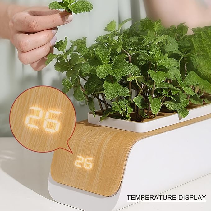 Sonew Smart Planter with Adjustable LED Grow Light for Indoor Plants Hydroponics Growing System Indoor Garden Kit with Grow Light Home Kitchen Vegetable Gardening