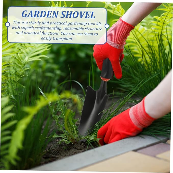 5pcs Multi-Function Gardening Tool Set Durable Iron Shovels for Planting Digging and Loosening Soil Comfortable Grip Handles for Easy Use Gardens and Flower Shops