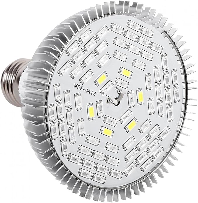 EVTSCAN 1pc 30W 50W 80W Full Spectrum E27 LED Plant Grow Lamps Horticulture Growing Light for Garden(78LED)