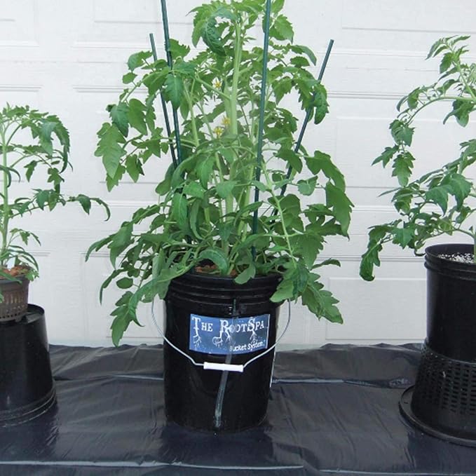 Hydrofarm RS5GAL8SYS Root Spa 8 5 Gallon Bucket System Black