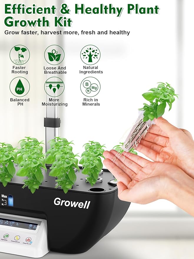 16 Pods Hydroponics Growing System Kit &amp Seed Pod Kit 182 pcs
