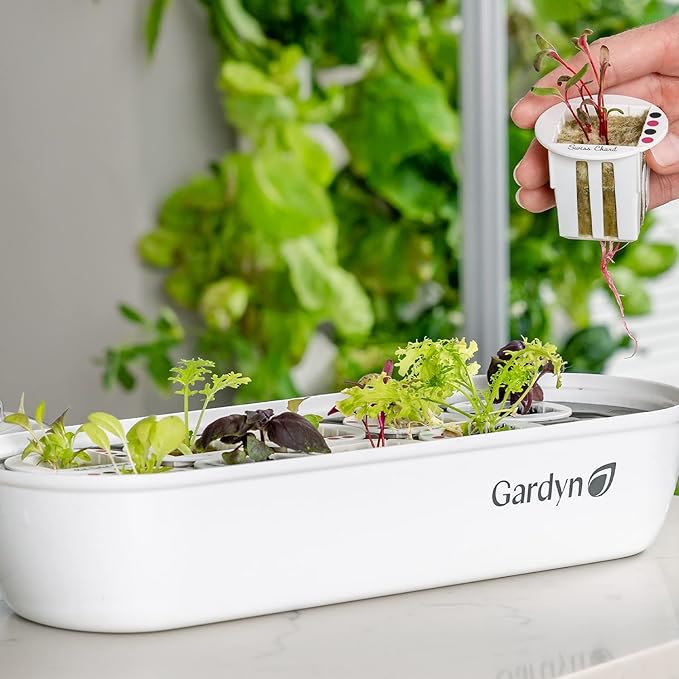 Gardyn Essential Bundle for Your Hydroponics Growing System Indoor Garden (Indoor Nursery Germination Seed Starter Tray &amp HydroBoost Plant Based Water Treatment Lowers PH &amp Balances Plant Nutr