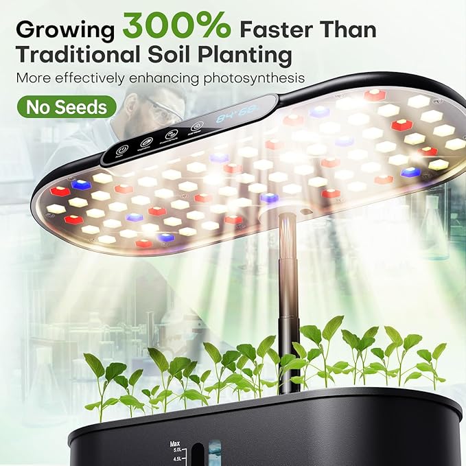 Ahopegarden Indoor Garden Hydroponics Growing System with Hydroponics Pods Kit