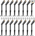 VENUS MANUFACTURING 16 Pack Low Voltage Spotlight &amp Floodlight 12V Weatherproof Outdoor Landscape Flood Light Kits 20W Spotlights 3000K Warm White Garden Trees Spot Light with Spike