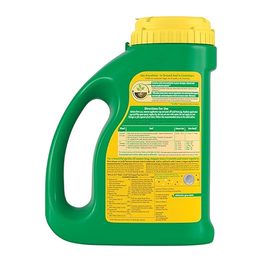Miracle-Gro Shake 'N Feed All Purpose Plant Food - Outdoor and Indoor Plant Food for In-Ground and Containers Feeds for up to 3 Months 4.5 lbs. (Pack of 6)