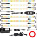 LED Plant Grow Lights Strips for Indoor Plants Full Spectrum with Auto ON &amp Off Timer T5 Sunlike Grow Lights Bar Growing Lamps for Greenhouse Shelves Hydroponics Succulent 4 Dimmable Levels
