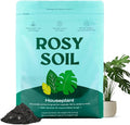 Rosy Soil Indoor Potting Soil for House Plants - Organic Potting Soil Mix for Indoor Plants - Enriched w/Root-Boosting Biochar for Foliage Plants Flowers Herbs - Peat Free Less Prone to Gnats - 8qt