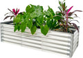 Galvanized Raised Garden Bed 6ftx2ft Metal Raised Garden Bed Kit Raised Planter Garden Deep Root Box Planter for Vegetables Flowers Herbs and Succulents(Bracing Rod not Included)