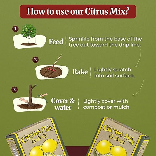 Down To Earth Citrus Mix 6-3-3 &amp Acid Mix 4-3-6 Fertilizer Bundle | Organic Plant Food for Citrus Blueberries &amp Acid-Loving Plant | Nutrient-Rich Soil Amendment for Garden &amp Potted Plants