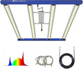 420W Led Grow Lights for Indoor Plants Full Spectrum Foldable and dimmable LED Grow Lights Daisy Chain 4x4/5x5ft Coverage Bar Style Growing Lamp for Indoor Plants