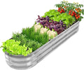 GADI 67-Inch Galvanized Raised Garden Bed Metal Planter Box for Vegetables and Flowers Large Outdoor Gardening Kit Easy DIY Assembly Weather-Resistant &amp Rust-Proof