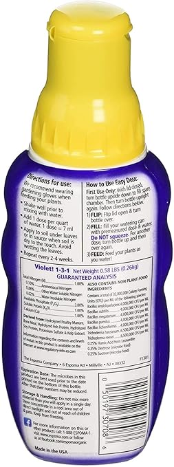 Espoma (VIPF8) Organic Violet Plant Food 8 oz - 3 Pack
