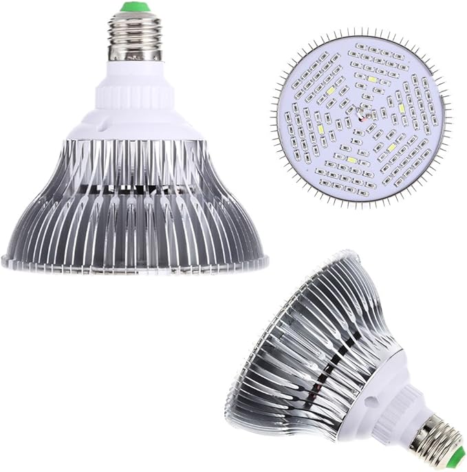 Grow Light - BANGWEIER 80W E27 Full Spectrum LED Plant Grow Lights Bulb Veg Hydroponic Lamps