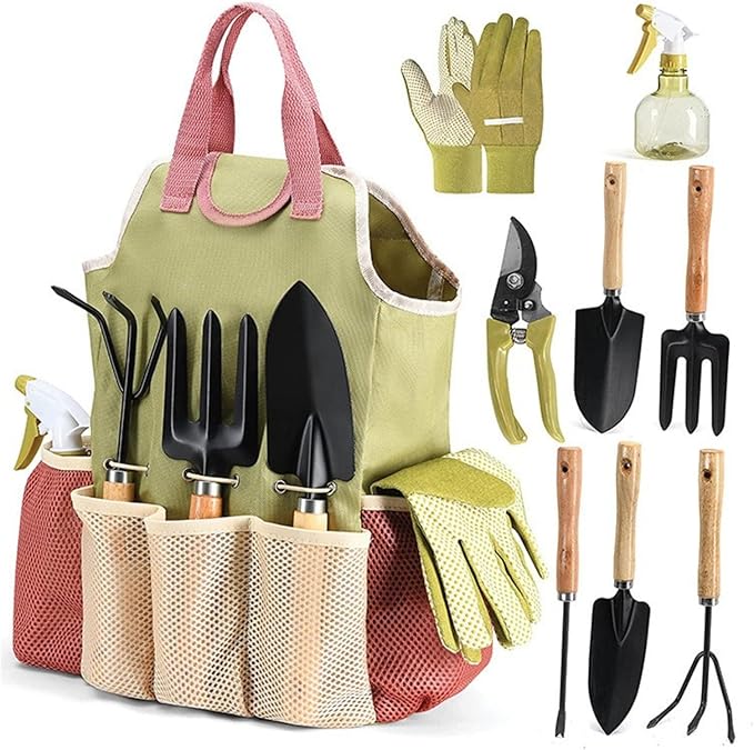 Game of 9 Outdoor Garden Tool Sets Combined Garden Tool Set Scissors Gift Garden Tools