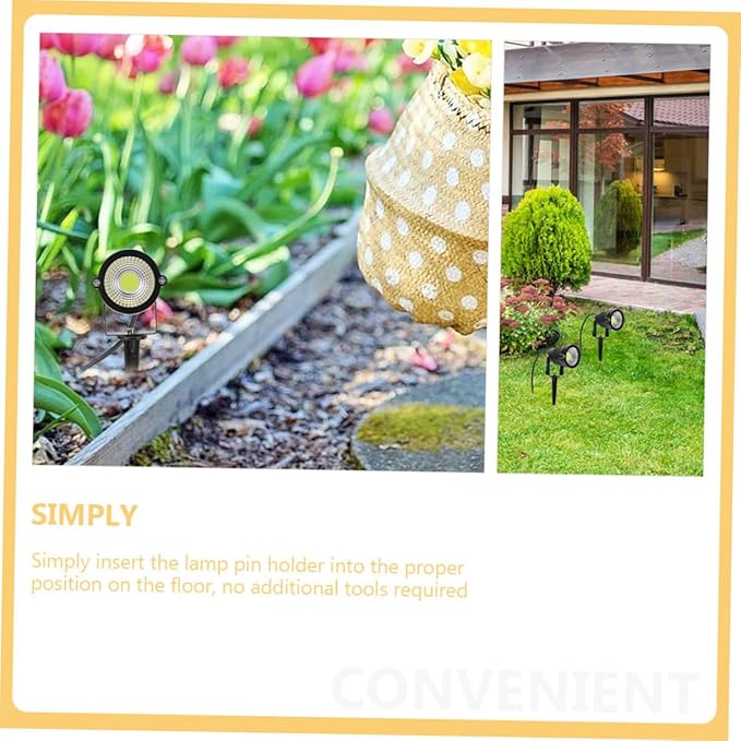2pcs Decorative Lawn Led Light Energy-Saving In-ground Garden Spotlights for Outdoor Landscape Charming Atmosphere for Pathway