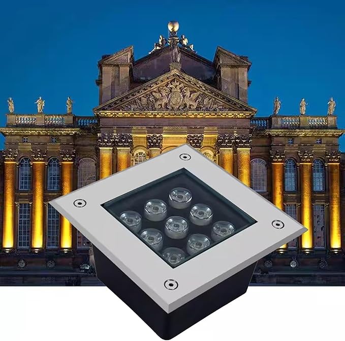 Outdoor Buried Lights 12V Low LED Square Landscape LightsBlue-5w