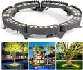 Outdoor Landscape Spotlights Small LED Ring Tree Light Garden Lighting for Courtyards Driveways Park Lawn(Yellow LightPack of 7)