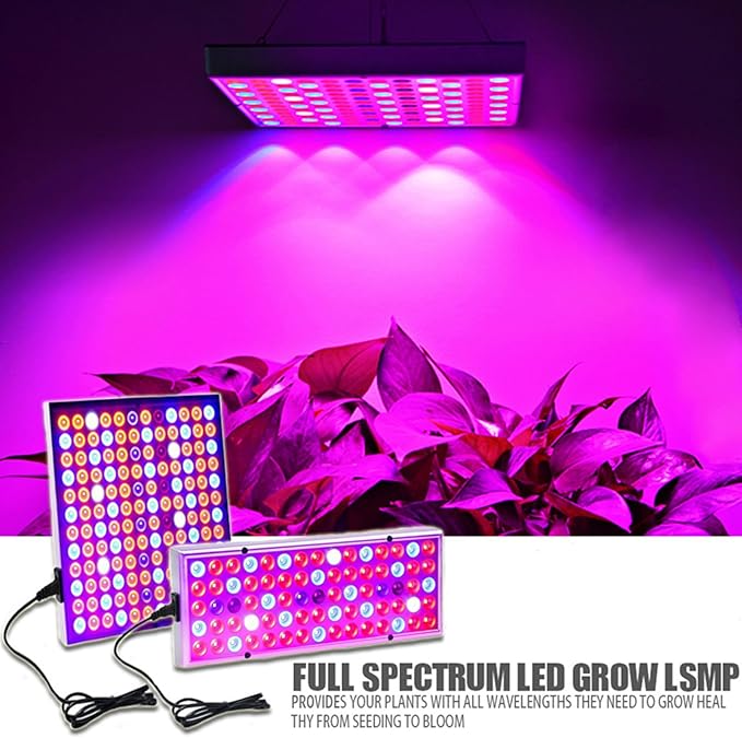 1000W LED Grow Light 75/144 LEDs Plant Lights Red Blue White Panel Growing Lamps for Indoor Plants Seedling Vegetable and Flower24W