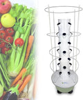Patio Growing Tower Soilless Hydroponic Tower Growing Systems Indoor Vertical Grow Tower Hydroponic Growing Systemsfor Herbs Fruits and Vegetables B(20Pots)