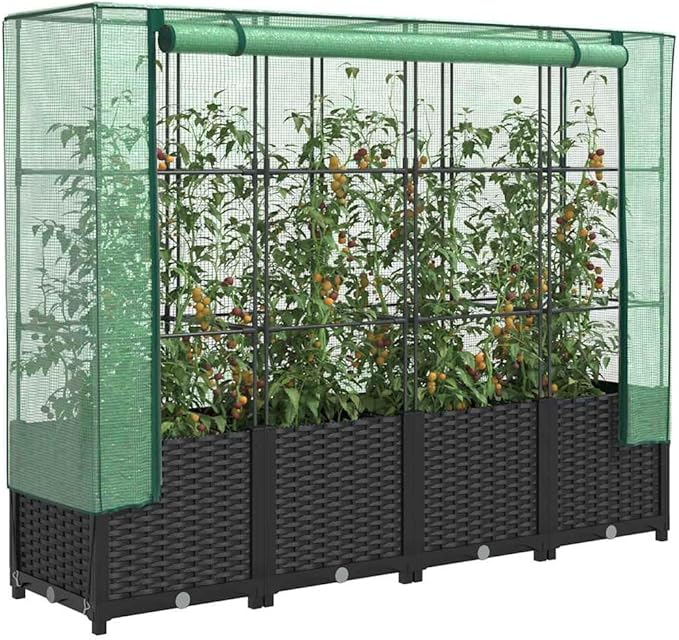 YAFF Raised Bed Black Green Polypropylene (PP) Polyethylene (PE) IronLawn &amp GardenGardeningPots &amp Planters4015816