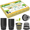 Halatool 24 x 2-Inch Rockwool Cubes &amp 24 x 3-Inch Net Cups - Hydroponics Starter Kit for Plants Cloning Seed Starting and Patio Gardening - Durable Effective Great Gift Option