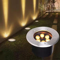 Outdoor Recessed Ground Light LED Underground Light IP66 Waterproof Buried Lights AC85-110V Spotlight for Garden Sidewalk Stair Pathway Walkway Yard Landscape Lighting