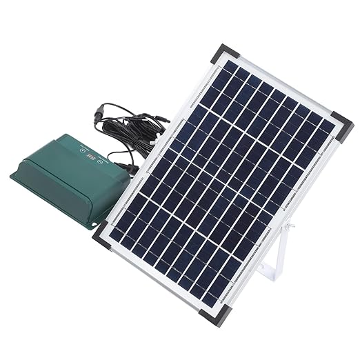 Solar Automatic Drip Irrigation Kit 18V 10W Polycrystalline Silicon System for Indoor Outdoor - Portable Watering Adjustable Timer Self Automatic Gardening
